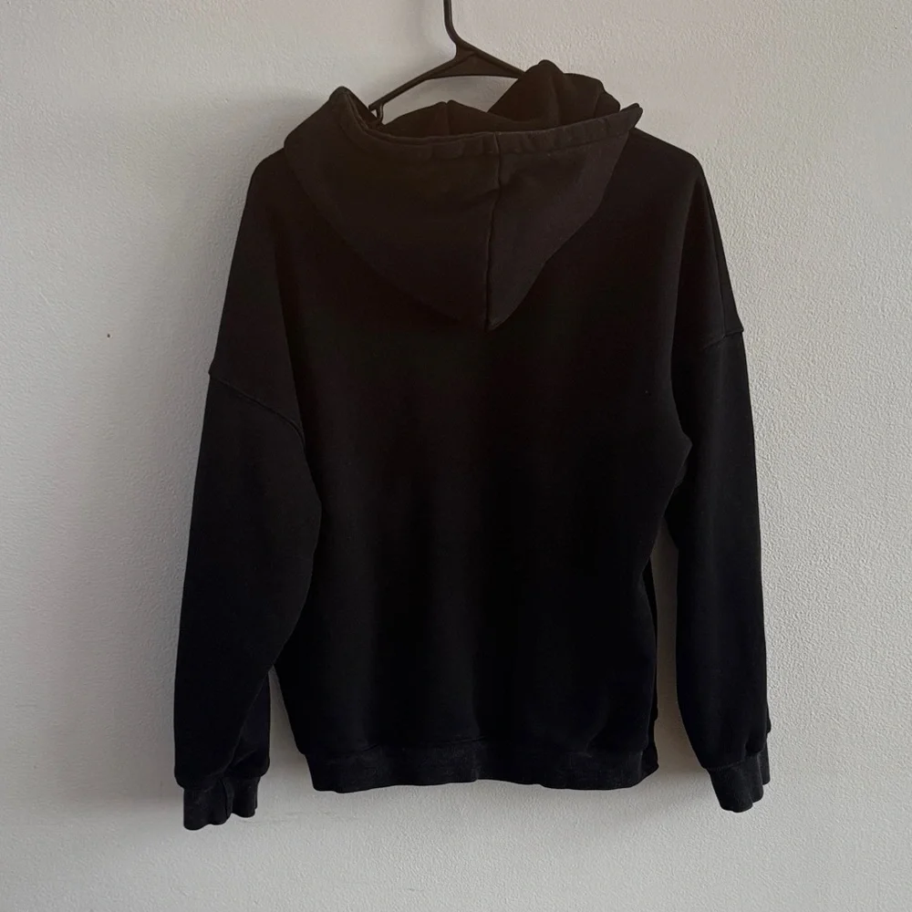 Heavy Black distressed Men's Hoodie size Small